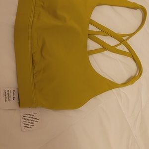 Mustard yellow energy bra new with tags